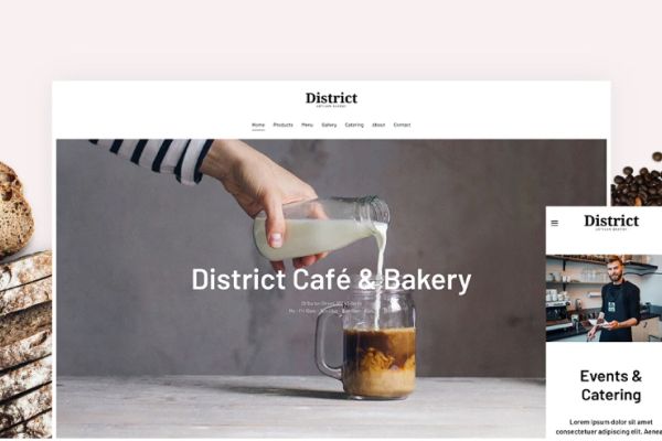 Mẫu thiết kế website ẩm thực hiện đại và tươi mới