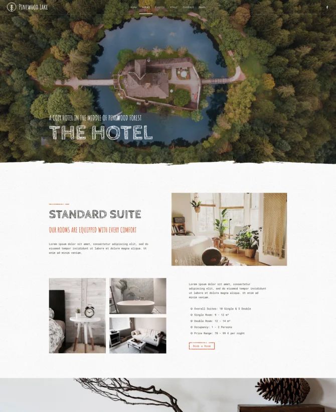 Trang khách sạn mẫu website khách sạn