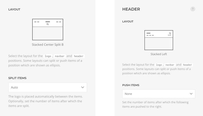 Header Layouts của YOOtheme Pro 3.0