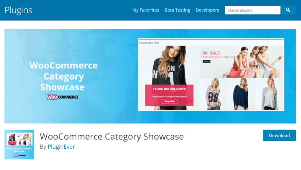 Product Category Showcase for WooCommerce