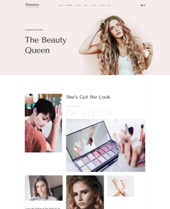 Trang lookbook cho nữ website làm đẹp